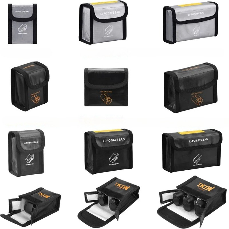 Drone Battery Bag - Portable Fireproof Explosion-proof Lipo Battery Safety
