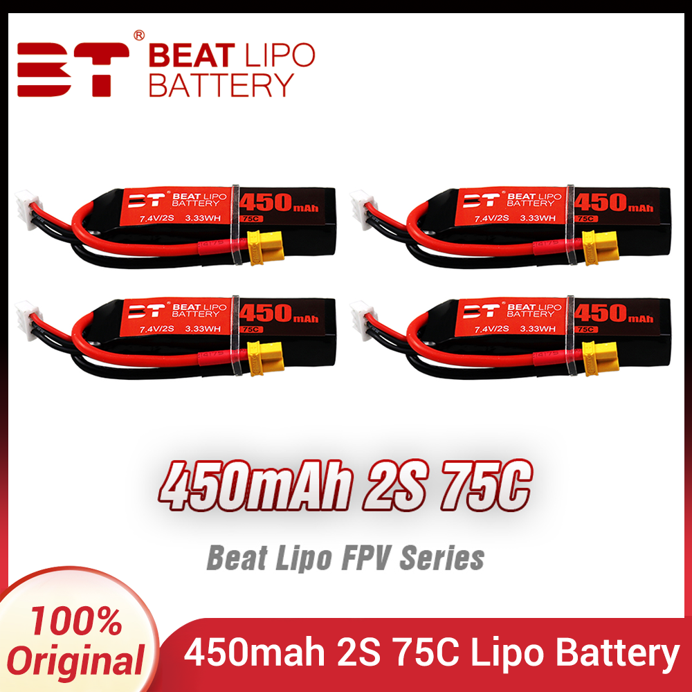 Drone Battery Li-Ion - BEAT 2S 7.4V 450mAh 75C LiPo