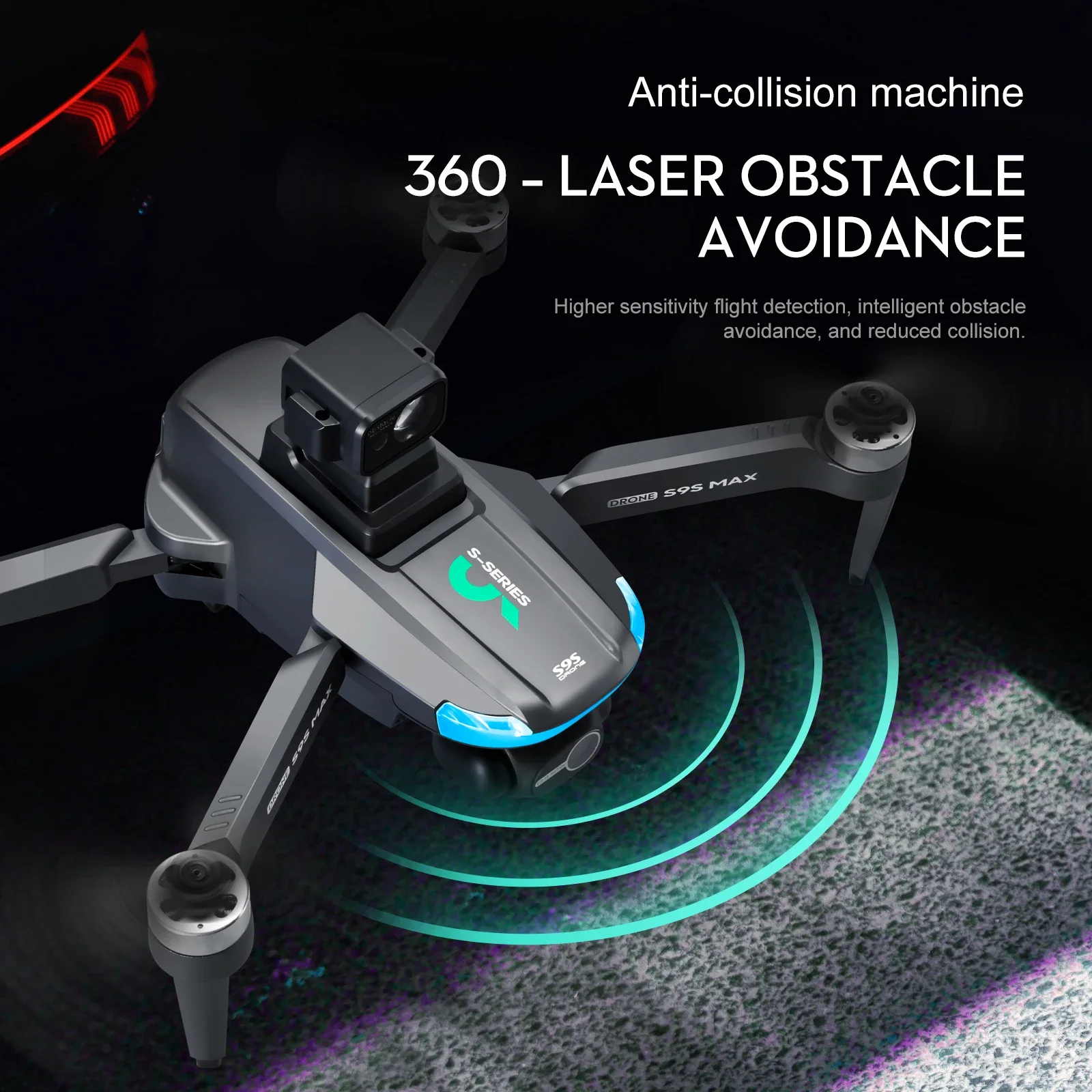 NEW S9S MAX MINI Drone 4K 2-Ax - Drone Battery Box recension och pris