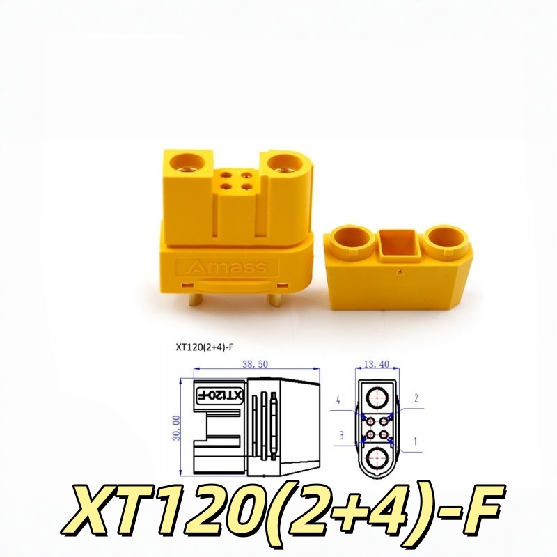 Amass Original XT120(2+4) Conn - Drone Battery High Voltage recension och pris
