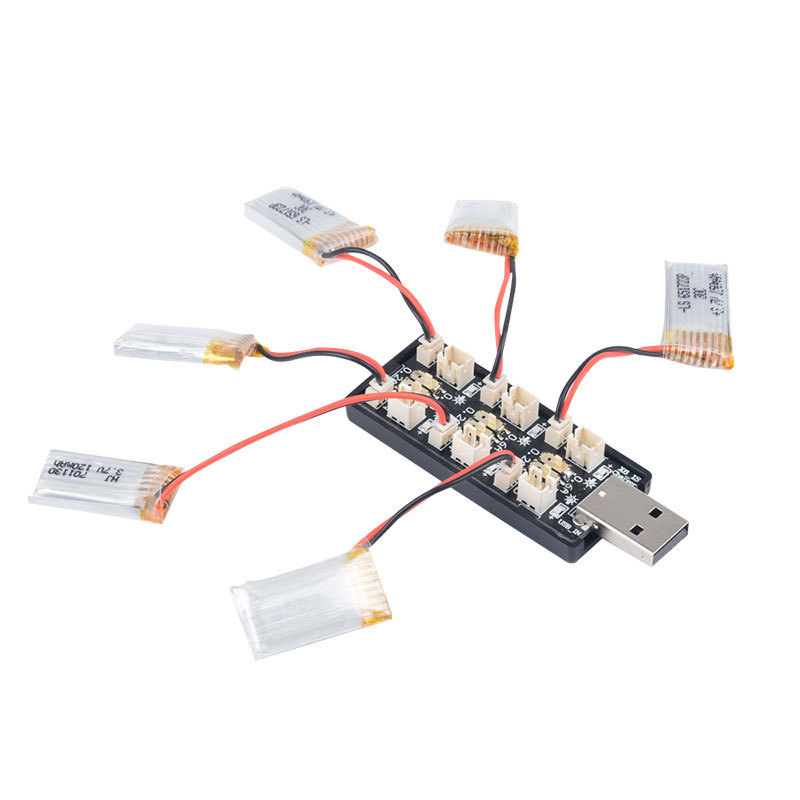 6CH USB 1S LiPo/LiHv 3.7V/4.2V - Drone Battery Balance Charger recension och pris