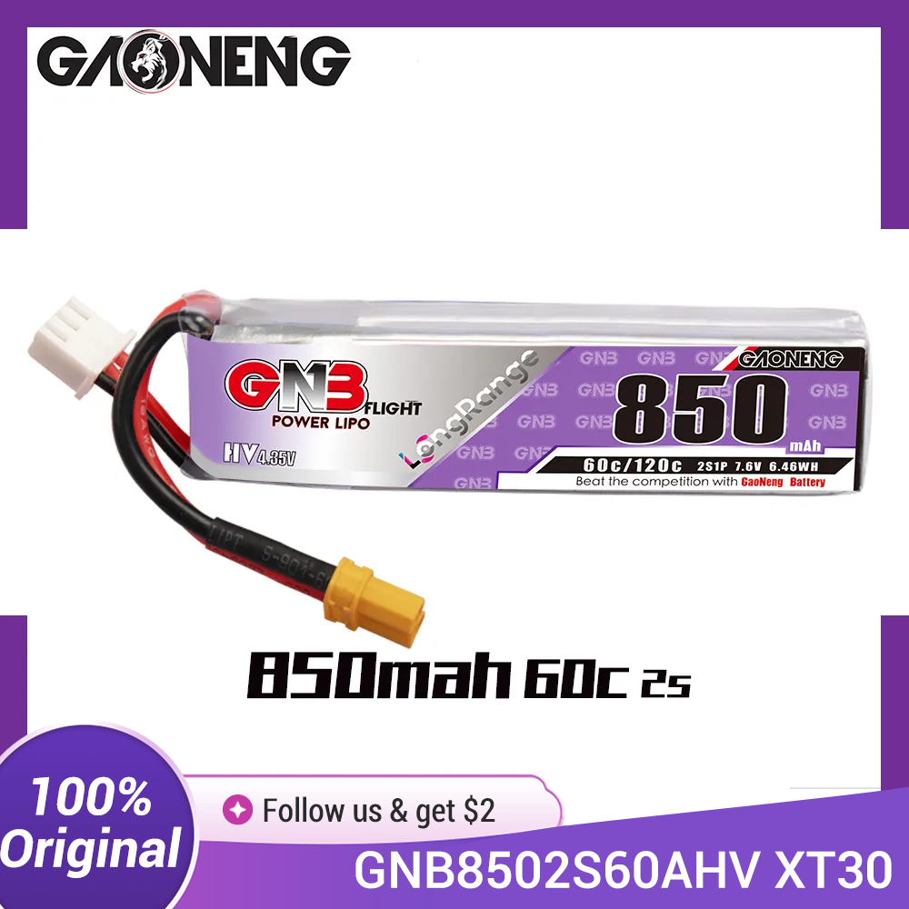 GAONENG GNB LiPo Battery 850mA - Drone Battery 3S recension och pris
