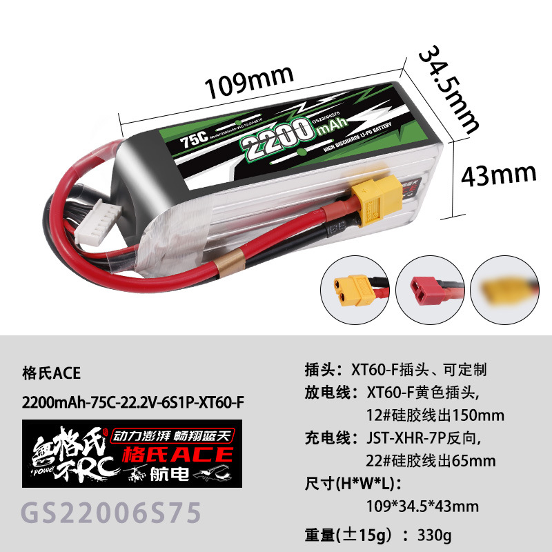 NEW Gens ACE 22.2V Lipo Batter - Drone Battery 6S recension och pris