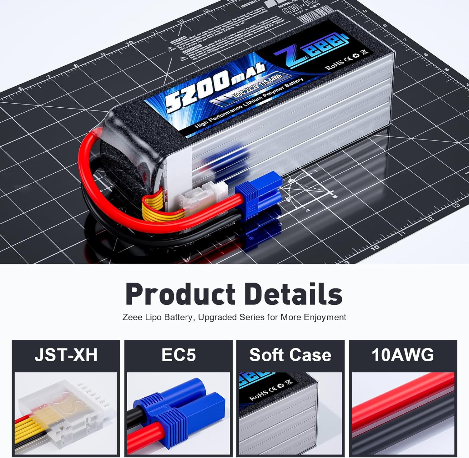 Zeee 6S 5200mAh Lipo Battery 2 - Drone Battery 6S recension och pris