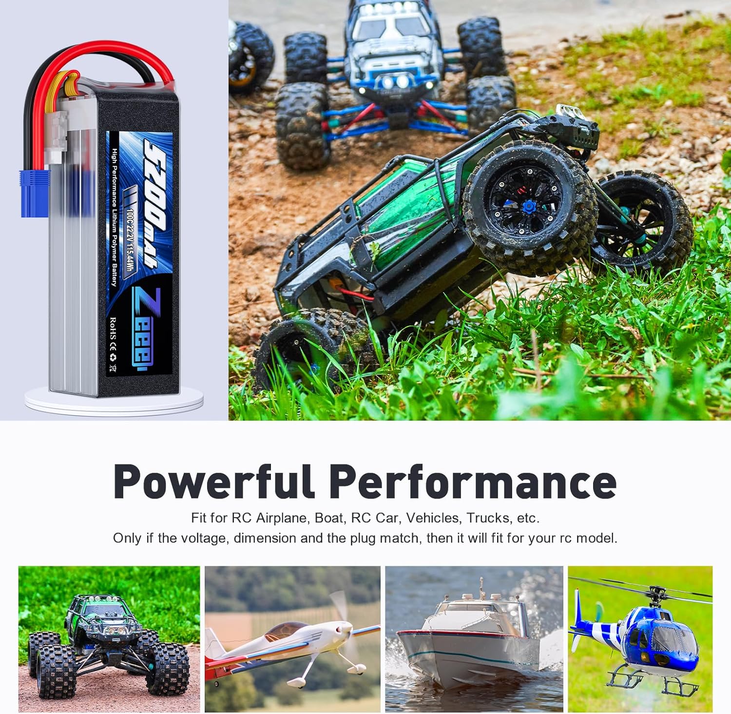 Zeee 6S 5200mAh Lipo Battery 2 - Drone Battery 6S recension och pris