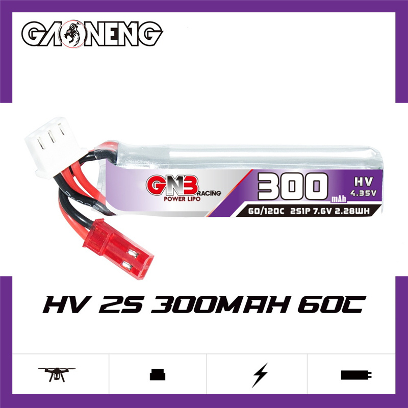 GAONENG GNB 2S 7.6V 300mAh 60C - Drone Battery Plate recension och pris