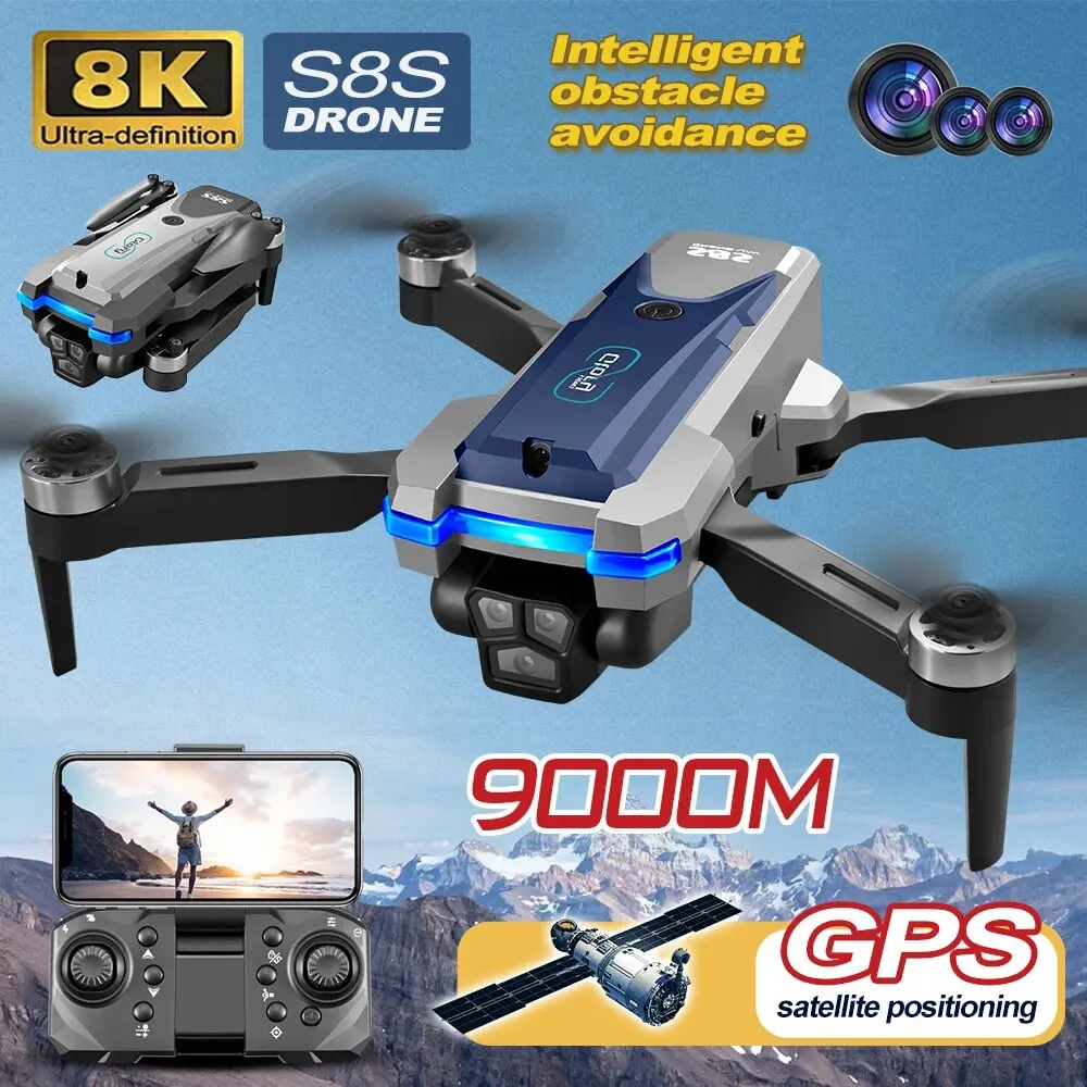 S8S GPS Drone 5G Wifi 8K HD Du - Drone Battery Box recension och pris